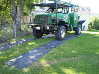 Protecting the landscape with mats