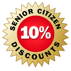 10% senior citizen discount offered by Artistic Treeworks.